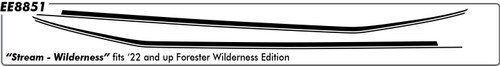 Subaru Forester "Stream" w/cutout (Wilderness Logo) - 22 & up Subaru Forester "Stream" w/cutout (Wilderness Logo) - 22 & up