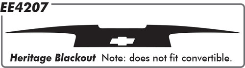 Chevy Heritage Blackout Trunk Trunk - 16 thru 18