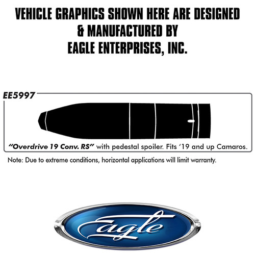 Chevy Camaro "Overdrive 19 Convertible RS" (Pedestal Spoiler) - 2019 & up