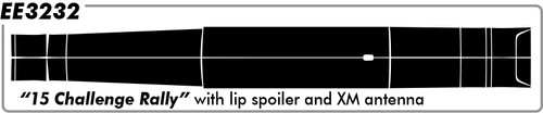 "15 Rally #1" (with Flat Spoiler/with XM) - Dodge Challenger -  2015  thru 2023 "15 Rally #1" (with Flat Spoiler/with XM) - Dodge Challenger -  2015  thru 2023