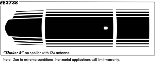 Dodge Challenger Shaker #5 (With XM / No Spoiler) - Hood Roof Trunk - 2015 thru 2023 Dodge Challenger Shaker #5 (With XM / No Spoiler) - Hood Roof Trunk - 2015 thru 2023