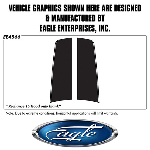 "Recharge 15" Hood (Blank) - Dodge Charger - 2015 thru 2023