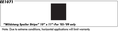 Ford Mustang Wildstang Extension Pc 10" x 11" (for spoiler) - Truck - 05 thru 09 Ford Mustang Wildstang Extension Pc 10" x 11" (for spoiler) - Truck - 05 thru 09