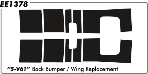 Ford Mustang S-V62 V6 Rear Bumper / Wing Replacement - Rear Bumper - 05 thru 09