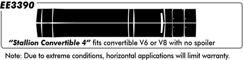 Ford Mustang Convertible Stallion #4 no Spoiler (GT & V6) - Rally - 15 thru 17 Ford Mustang Convertible Stallion #4 no Spoiler (GT & V6) - Rally - 15 thru 17