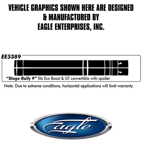 "Stage Rally #9" GT/Eco with Flush Spoiler  - Ford Mustang  Convertible  - 2018 thru 2025 "Stage Rally #9" GT/Eco with Flush Spoiler  - Ford Mustang  Convertible  - 2018 thru 2025
