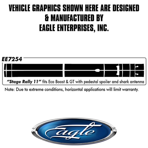 "Stage Rally #11"-GT/Eco w/Raised Sp w/SharkAnt - Ford Mustang - 2018 thru 2025 "Stage Rally #11"-GT/Eco w/Raised Sp w/SharkAnt - Ford Mustang - 2018 thru 2025