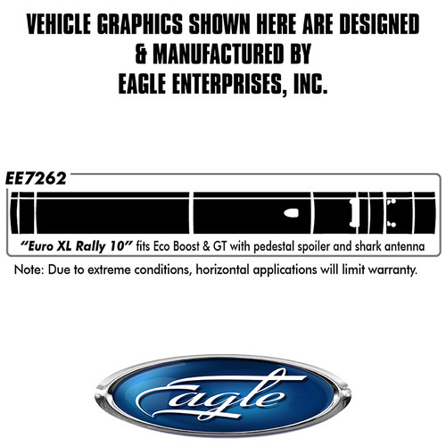 "Euro XL Rally #10" GT/Eco w/Raised Sp w/SharkAnt - Ford Mustang - 2015 thru 2023 "Euro XL Rally #10" GT/Eco w/Raised Sp w/SharkAnt - Ford Mustang - 2015 thru 2023