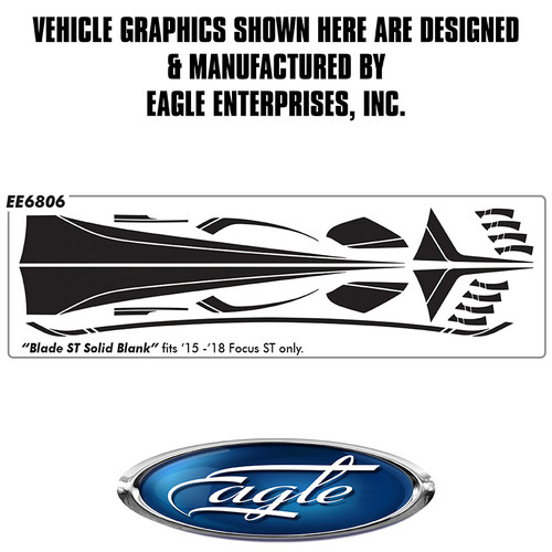 "Blade ST Solid" (Blank) - Ford Focus - 2015 thru 2018  "Blade ST Solid" (Blank) - Ford Focus - 2015 thru 2018