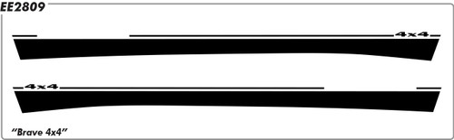 Jeep Cherokee Brave 4X4 - Rocker - 2014 thru 2023 Jeep Cherokee Brave 4X4 - Rocker - 2014 thru 2023