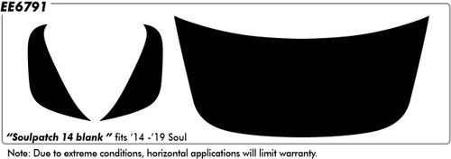 Kia "Soul Patch 14" (Blank) - 2014 thru 2019