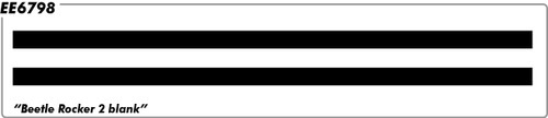 Volkswagen VW Kits Beetle Rocker #2 - Blank - Rocker - 12 thru 19