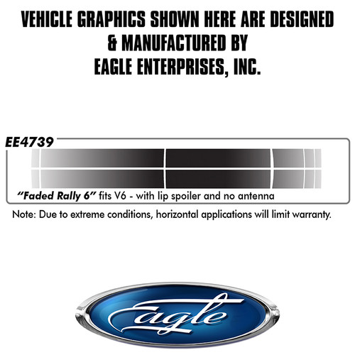 "Faded Rally #6" V6 w/ Spoiler and no XM (Screen Print) - Ford Mustang -  2015 thru 2017 "Faded Rally #6" V6 w/ Spoiler and no XM (Screen Print) - Ford Mustang -  2015 thru 2017