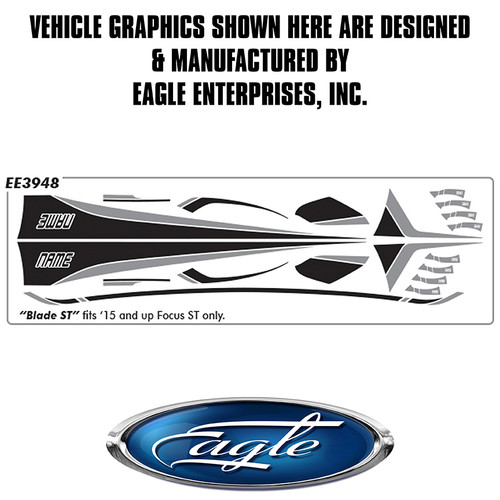 "Blade ST"  (2 Color Screened) - Ford Focus  -  2015 thru 2018