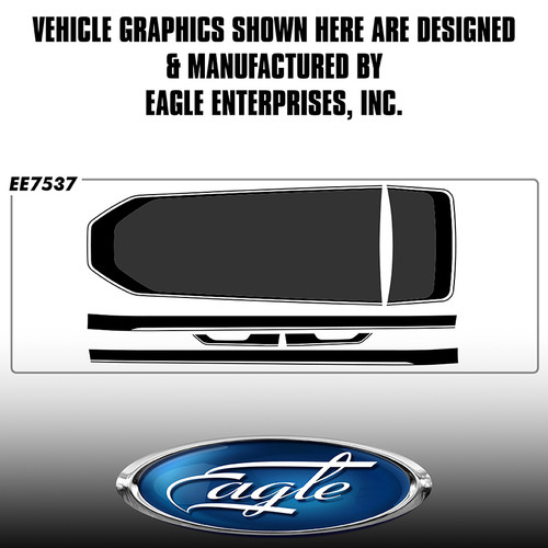 "Supersonic"-Blk/Gray/Wht - Digital Print -Ford Mustang -2015 thru 2023 "Supersonic"-Blk/Gray/Wht - Digital Print -Ford Mustang -2015 thru 2023