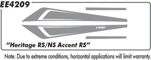 Chevy Camaro "16 Heritage RS Accent"(RS Name) (No Spoiler) - 2016 to 2018