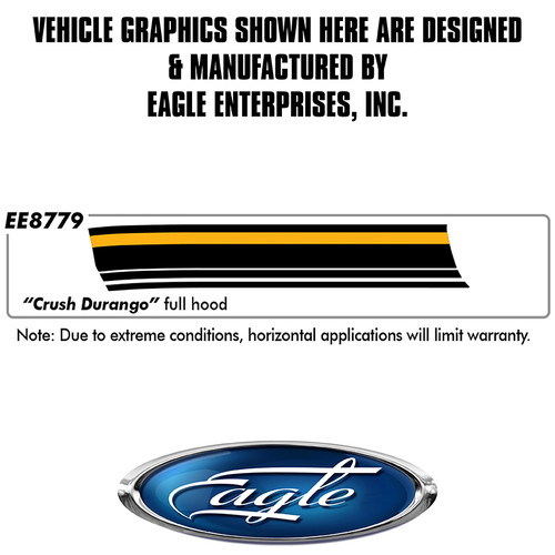 "Crush Durango Hood" (DP) ships as a Cut2Fit kit to install on your 2014 thru 2025 Dodge Durango