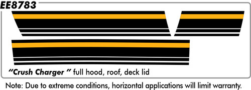 "Crush Charger" no Side Vent -DP ships as a Cut2Fit kit to install on your 2015 thru 2023 Dodge Charger