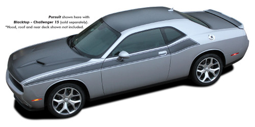 Dodge Challenger Blacktop Challenger Nose/Dip Spoiler - Hood & Trunk - 15 & up