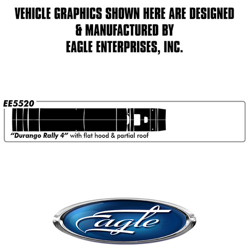 "Rally #4" Flat Hood / Partial Roof - Dodge Durango -  2014 Thru 2020