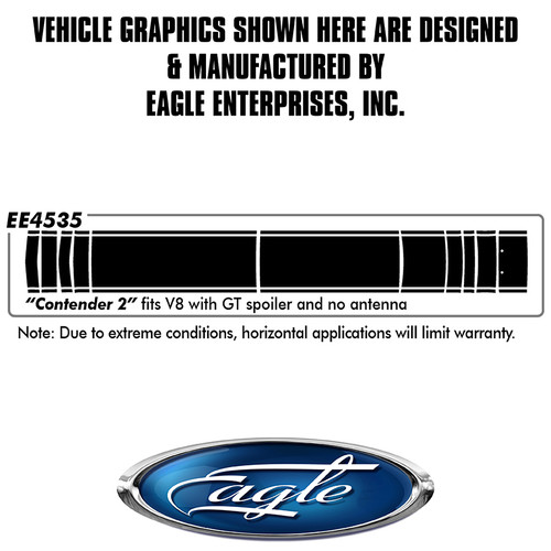"Contender #2" (no XM/with Spoiler) - Ford Mustang - 2015 thru 2017
