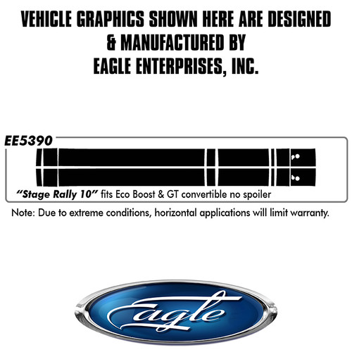 "Stage Rally #10" GT/Eco No Spoiler - Ford Mustang  Convertible - 2018 thru 2025