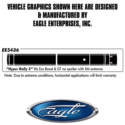 "Hyper Rally #3" (GT/Eco No Spoiler with XM) - Ford Mustang - 2018 thru 2025