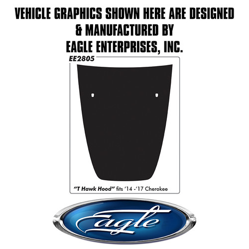 "T- Hawk Hood" Kit- Jeep Cherokee  -  2014 thru 2017