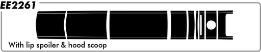 Ford Mustang Pony Center Stripe w/o spoiler - Rally - 10 thru 12 Ford Mustang Pony Center Stripe w/o spoiler - Rally - 10 thru 12