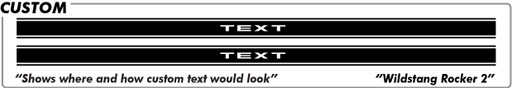 FORD Mustang Wildstang Rockers Kit #1 - 2005 thru 2015 FORD Mustang Wildstang Rockers Kit #1 - 2005 thru 2015