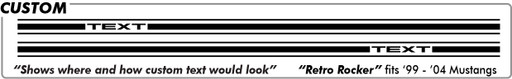 Ford Mustang Retro Rocker - Blank - Rocker - 99 thru 04 Ford Mustang Retro Rocker - Blank - Rocker - 99 thru 04