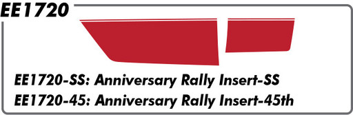 Chevy Anniversary Rally 14 RS Hood & Trunk - 14 & 15