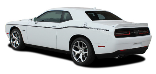 Dodge Challenger SXT Side Stripe (Blank) - Side - 15 & up