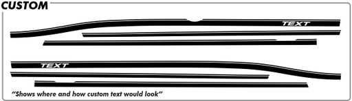 Dodge Challenger SXT Side Stripe (Blank) - Side - 15 & up