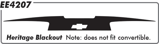 Chevy Heritage Blackout Trunk Trunk - 16 thru 18