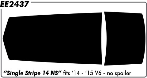 Chevy Single Hood Stripe w/ Side Kit Hood, Trunk & Side - 09 thru 13