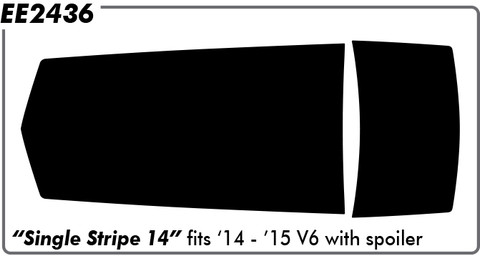 Chevy Single Stripe 14 NS (RS No Spoiler) Hood & Trunk - 14 & 15