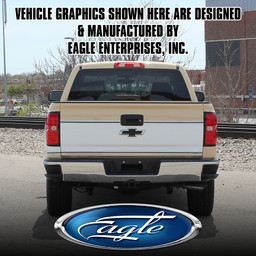 "Retro Cheyenne" Kit - White Base/Gold Trim & Bowtie Tailgate Side & Tailgate - Chevy Silverado -2014 thru 2018 "Retro Cheyenne" Kit - White Base/Gold Trim & Bowtie Tailgate Side & Tailgate - Chevy Silverado -2014 thru 2018