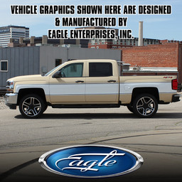 "Retro Cheyenne" Kit - White Base/Gold Trim & Bowtie Tailgate Side & Tailgate - Chevy Silverado -2014 thru 2018 "Retro Cheyenne" Kit - White Base/Gold Trim & Bowtie Tailgate Side & Tailgate - Chevy Silverado -2014 thru 2018