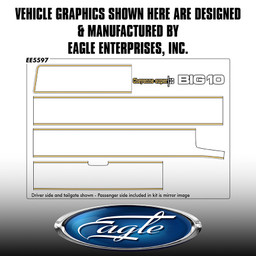 "Retro Cheyenne Kit White Base/Gold Trim & Chevrolet Tailgate" -Chevy Silverado - 2014 thru 2018 "Retro Cheyenne Kit White Base/Gold Trim & Chevrolet Tailgate" -Chevy Silverado - 2014 thru 2018