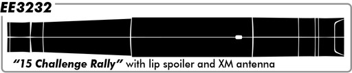 "15 Rally #1" (with Flat Spoiler/with XM) - Dodge Challenger -  2015  thru 2023 "15 Rally #1" (with Flat Spoiler/with XM) - Dodge Challenger -  2015  thru 2023
