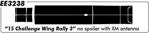 Dodge Challenger 15 Challenger Winged Rally #3 with XM / no Spoiler - Rally - 2015 Thru 2023 Dodge Challenger 15 Challenger Winged Rally #3 with XM / no Spoiler - Rally - 2015 Thru 2023