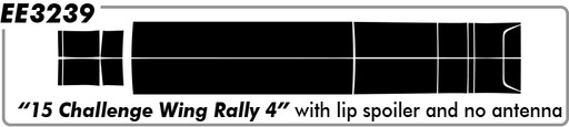 Dodge Challenger 15 Challenger Winged Rally #4 no XM / with Spoiler - Rally - 2015 Thru 2023 Dodge Challenger 15 Challenger Winged Rally #4 no XM / with Spoiler - Rally - 2015 Thru 2023