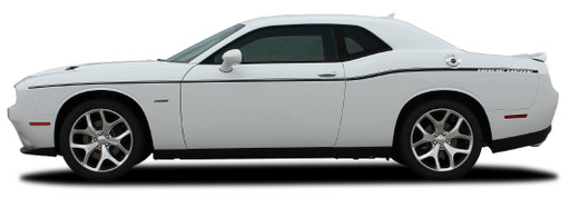 Dodge Challenger SXT Side Stripe (Blank) - Side - 15 & up