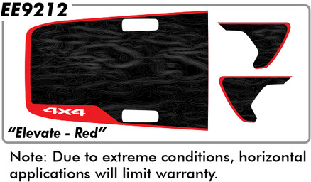 Jeep Wrangler "Elevate Red - DP"  -  2018 & up Jeep Wrangler "Elevate Red - DP"  -  2018 & up