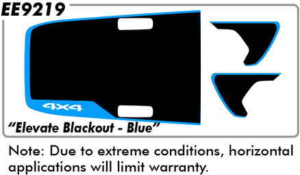 Jeep Wrangler "Elevate Flag -Blue- DP"  -  2018 & up Jeep Wrangler "Elevate Flag -Blue- DP"  -  2018 & up