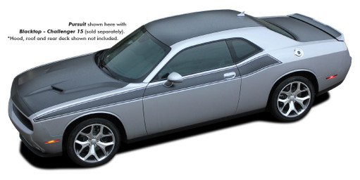 Dodge Challenger Blacktop Challenger Nose/Dip Spoiler - Hood & Trunk - 15 & up
