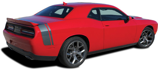 Dodge Challenger Tail Band Stripe (with Dip Spoiler) - Trunk & Sides - 15 & up Dodge Challenger Tail Band Stripe (with Dip Spoiler) - Trunk & Sides - 15 & up