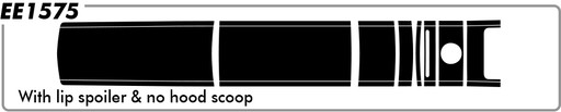 Ford Mustang Pony Center Stripe WS with spoiler - Rally - 10 thru 12 Ford Mustang Pony Center Stripe WS with spoiler - Rally - 10 thru 12