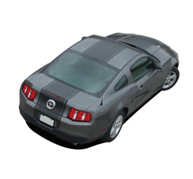 Ford Mustang Pony Center Stripe with hood scoop with spoiler - Rally - 10 thru 12 Ford Mustang Pony Center Stripe with hood scoop with spoiler - Rally - 10 thru 12